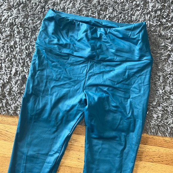Goldsheep Turquoise Blue Leggings Size Small - Picture 2 of 6